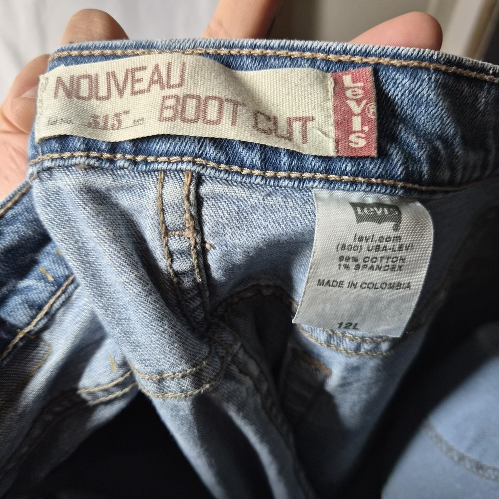 Vintage Levi's 515 Nouveau Bootcut Womens Dark Wash Jeans Size 12 Large‎ - Picture 16 of 16